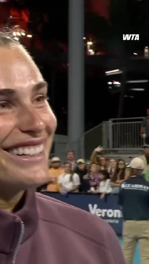 萨巴伦卡迈阿密大师赛险胜李吉尼赛后秀婚戒